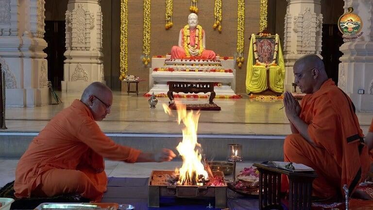 Special Homa to Bhagavan Sri Ramakrishna to alleviate the sufferings of Corona afflicted masses